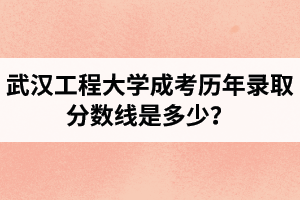 武漢工程大學(xué)成考?xì)v年錄取分?jǐn)?shù)線是多少？沒過線能補(bǔ)考嗎？