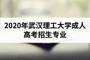 2020年武漢理工大學(xué)成人高考招生專業(yè)