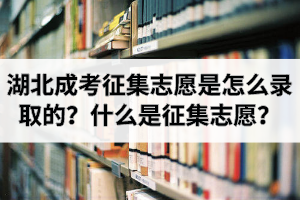 湖北成考征集志愿是怎么錄取的？什么是征集志愿？