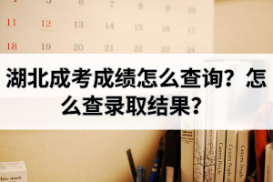 湖北成考成績怎么查詢？怎么查錄取結(jié)果？