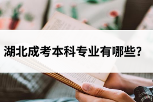 湖北成考本科專業(yè)有哪些？