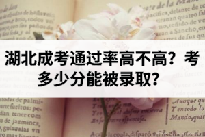 湖北成考通過率高不高？考多少分能被錄取？
