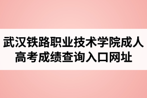 2020年武漢鐵路職業(yè)技術學院成人高考成績查詢入口網(wǎng)址