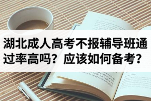 湖北成人高考不報輔導班通過率高嗎？考生應該如何備考？