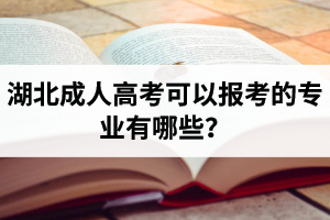 湖北成人高考可以報(bào)考的專(zhuān)業(yè)有哪些？
