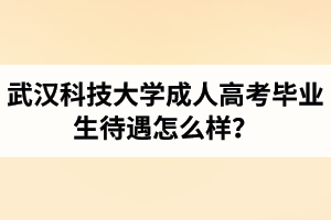武漢科技大學(xué)成人高考畢業(yè)生待遇怎么樣？