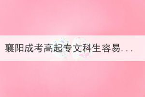 襄陽成考高起專文科生容易就業(yè)的專業(yè)有哪些？