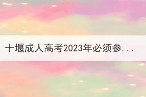 十堰成人高考2023年必須參加英語考試嗎？