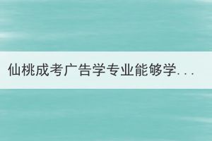 仙桃成考廣告學(xué)專業(yè)能夠?qū)W以致用嗎？