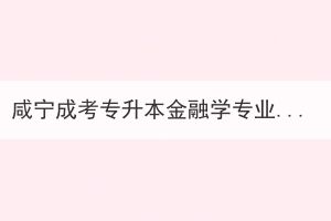 咸寧成考專升本金融學(xué)專業(yè)考哪些證書有用？