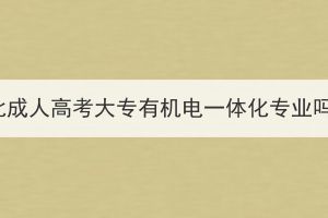 湖北成人高考大專有機電一體化專業(yè)嗎？